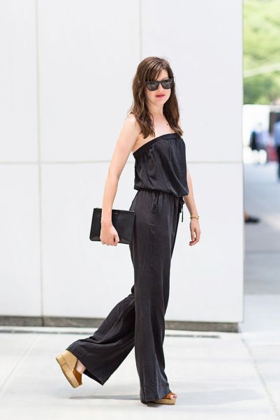 Black jumpsuit for the office place